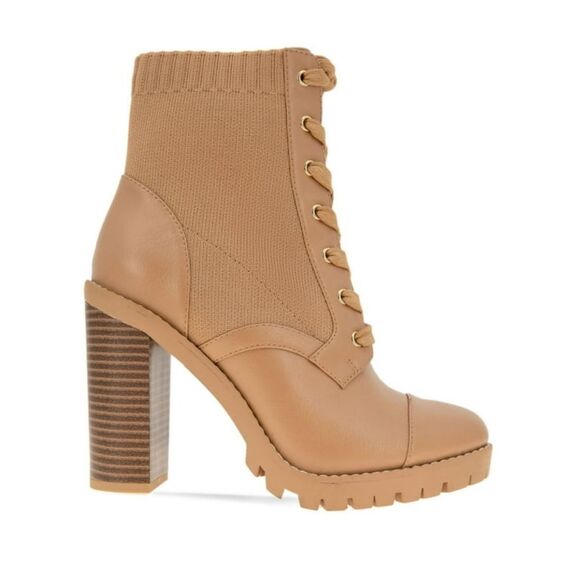 BCBGeneration Tan Heeled Boot 9 NIB - Picture 1 of 9